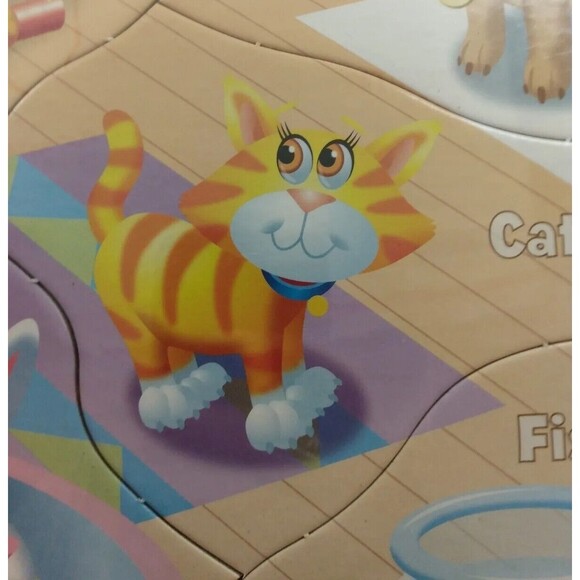 3 Pack Puzzles Dinosaurs Happy Pets Weather for Ages 1 1/2+   4 to 6 Pieces Each - Picture 10 of 12